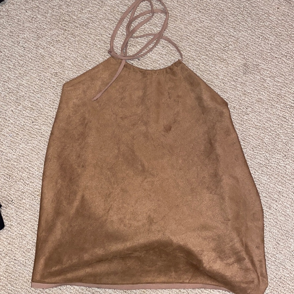 Drake suede halter top! Brand new!